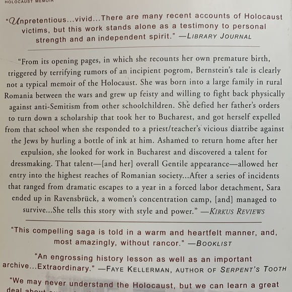 ⭐️2/$12⭐️ The seamstress. A memoir of survival by Sara Bernstein - Picture 3 of 3